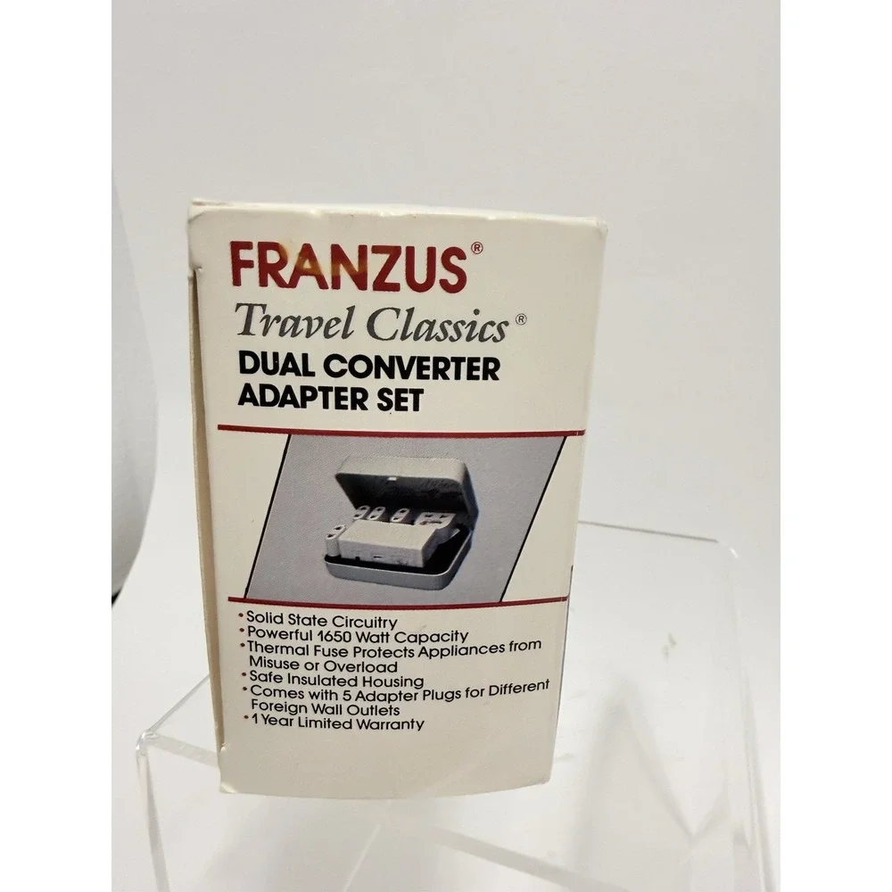 Franzus Travel Classics Dual Wattage International Converter Adapter Set